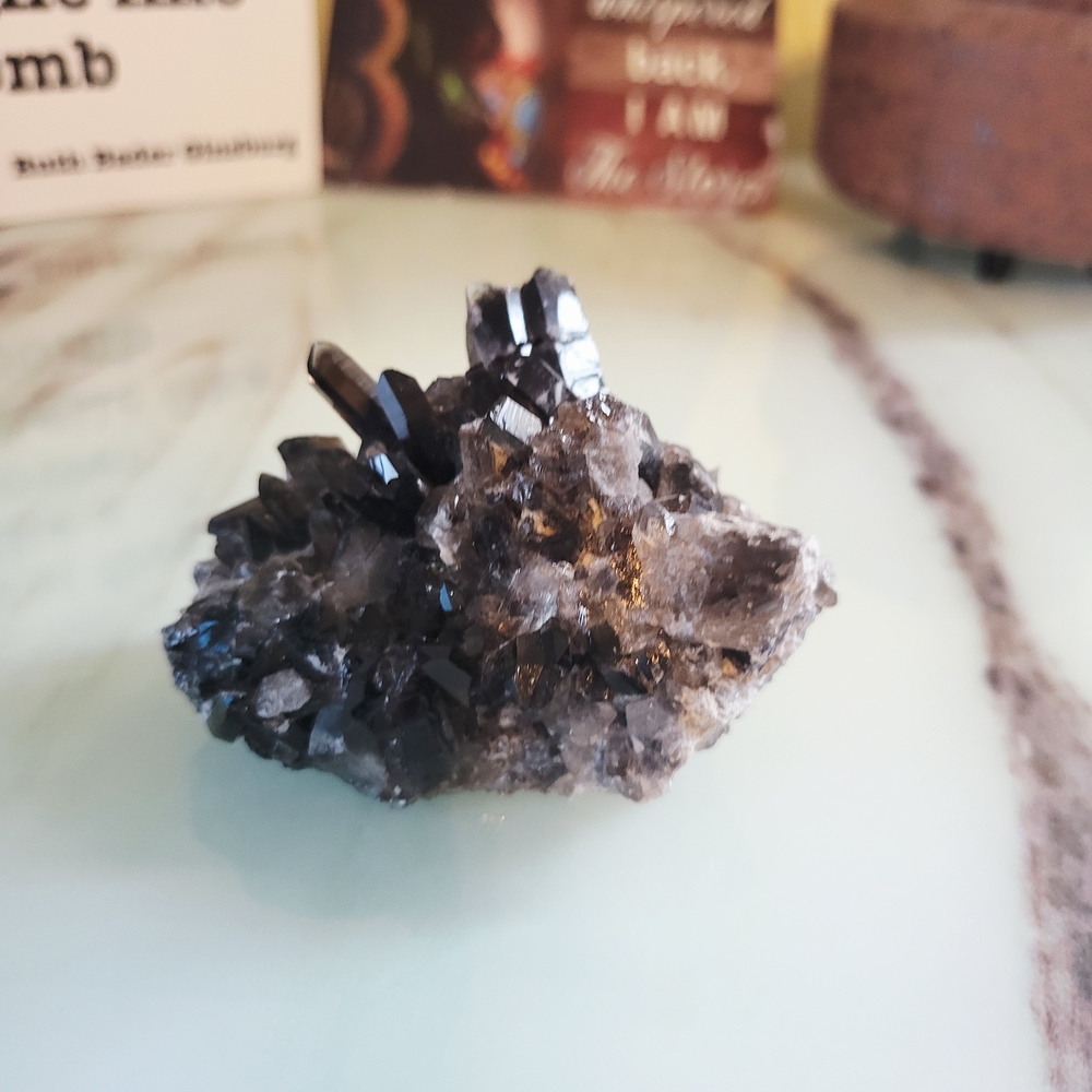 Black Obsidion Natural Crystal Cluster